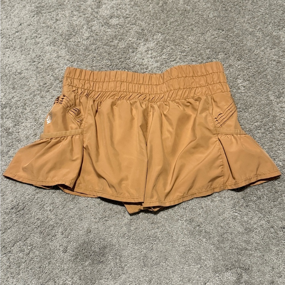 Free People Movement’s The Way Home High-Waisted Shorts in Mustard Sz: XS - Picture 5 of 10